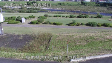 渡良瀬川 中橋上流のライブカメラ|栃木県足利市