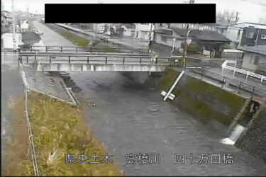 高橋川 四十万田橋のライブカメラ|石川県金沢市のサムネイル
