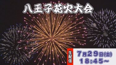 八王子花火大会2023のライブカメラ|東京都八王子