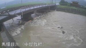 秋田県五城目町 馬場目川 中屋敷橋のライブカメラ