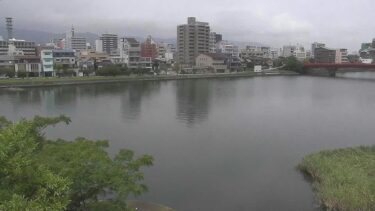 鏡川 天神橋のライブカメラ|高知県高知市