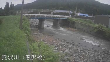 熊沢川 熊沢橋のライブカメラ|秋田県鹿角市