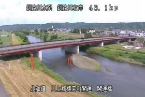 北海道標茶町 釧路川 開運橋のライブカメラ