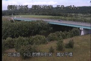 北海道標茶町 釧路川 瀬文平橋のライブカメラ