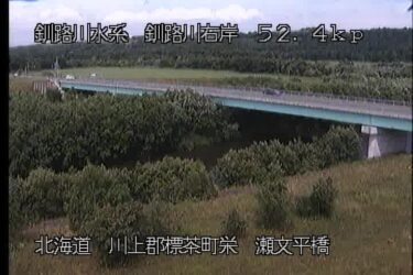 釧路川 瀬文平橋のライブカメラ|北海道標茶町