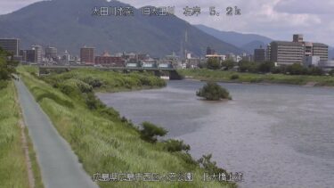 旧太田川 北大橋上流のライブカメラ|広島県広島市のサムネイル