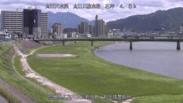太田川放水路 新庄橋警報所のライブカメラ|広島県広島市のサムネイル
