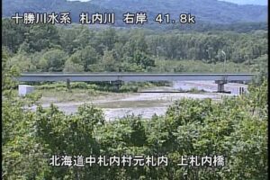 北海道中札内村 札内川 上札内橋のライブカメラ