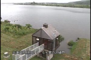 北海道蘭越町 尻別川 鷲の沢樋門のライブカメラ