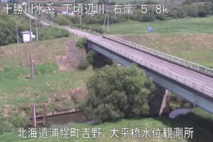 北海道浦幌町 下頃辺川 大平橋のライブカメラ