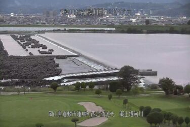 高梁川 潮止堰のライブカメラ|岡山県倉敷市