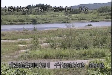 十勝川 千代田新水路左岸のライブカメラ|北海道幕別町のサムネイル
