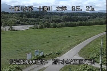 十勝川 熊牛水位観測所下流のライブカメラ|北海道清水町