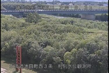 利別川 利別のライブカメラ|北海道池田町