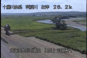 北海道本別町 利別川 勇足13線樋門のライブカメラ