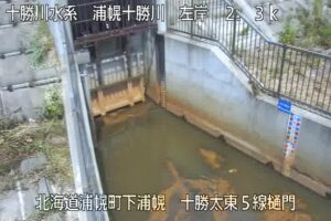 北海道浦幌町 浦幌十勝川 十勝太東5線樋門のライブカメラ
