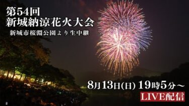 新城納涼花火大会2023のライブカメラ|愛知県新城市