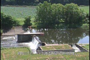 北海道美幌町 網走川 西幹線頭首工のライブカメラ
