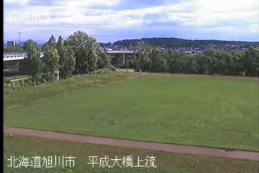 美瑛川 平成大橋上流のライブカメラ|北海道旭川市