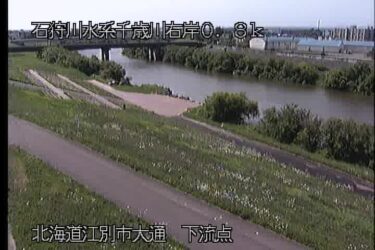 千歳川 下流点のライブカメラ|北海道江別市