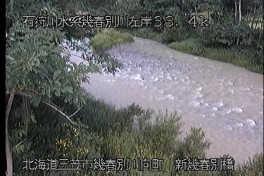 幾春別川 新幾春別橋上流のライブカメラ|北海道三笠市