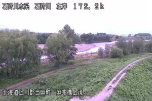北海道当麻町 石狩川 麻布橋のライブカメラ