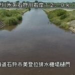 石狩川 美登位排水機場樋門のライブカメラ|北海道当別町のサムネイル