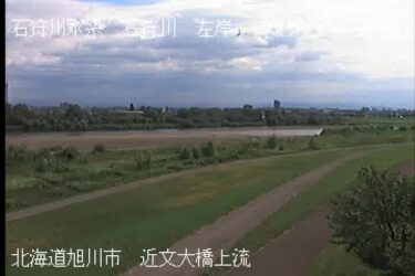 石狩川 近文大橋上流左岸のライブカメラ|北海道旭川市