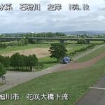 石狩川 花咲大橋下流左岸のライブカメラ|北海道旭川市のサムネイル