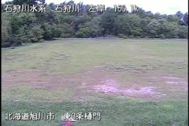 石狩川 東三条樋門のライブカメラ|北海道旭川市