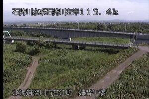 北海道深川市 石狩川 妹背牛橋のライブカメラ