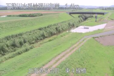 嶮淵川 東4線橋のライブカメラ|北海道長沼町のサムネイル