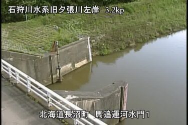 旧夕張川 馬追運河水門1のライブカメラ|北海道長沼町