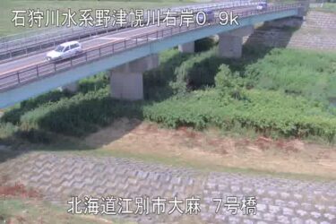 野津幌川 7号橋のライブカメラ|北海道江別市