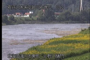 空知川 小野川樋門のライブカメラ|北海道滝川市のサムネイル