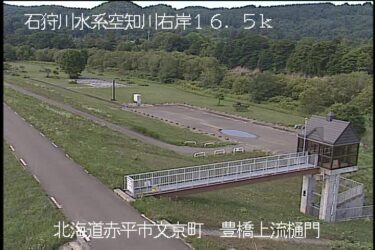 空知川 豊橋上流樋門のライブカメラ|北海道赤平市