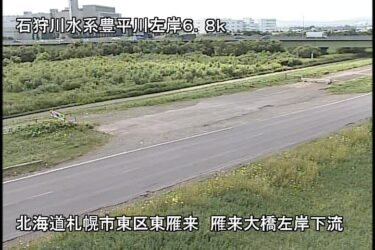 豊平川 雁来大橋左岸下流のライブカメラ|北海道札幌市
