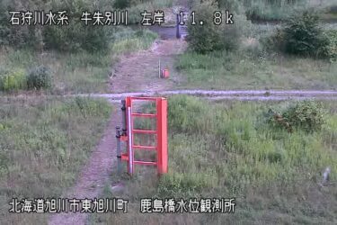牛朱別川 鹿島橋のライブカメラ|北海道旭川市