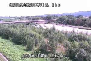 北海道湧別町 湧別川 上湧別橋左岸のライブカメラ