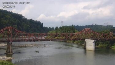 最上川 堀内橋上流左岸のライブカメラ|山形県舟形町