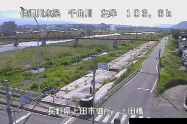 千曲川 上田橋のライブカメラ|長野県上田市