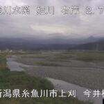 姫川 上刈のライブカメラ|新潟県糸魚川市のサムネイル