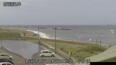 新潟海岸 小針浜のライブカメラ|新潟県新潟市