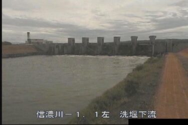 大河津分水路 洗堰下流左岸のライブカメラ|新潟県燕市
