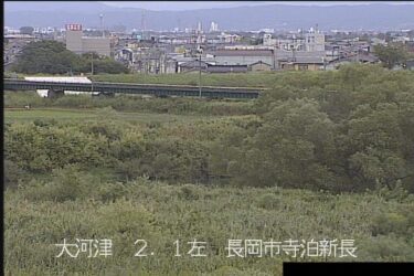 大河津分水路 新長排水機場のライブカメラ|新潟県長岡市