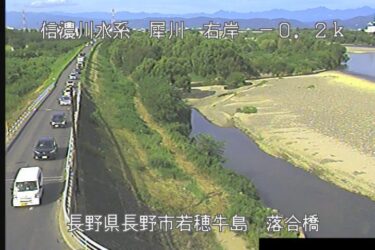 犀川 落合橋のライブカメラ|長野県長野市