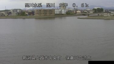 関川 保倉川合流点のライブカメラ|新潟県上越市のサムネイル