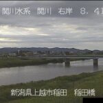 関川 稲田橋上流のライブカメラ|新潟県上越市のサムネイル