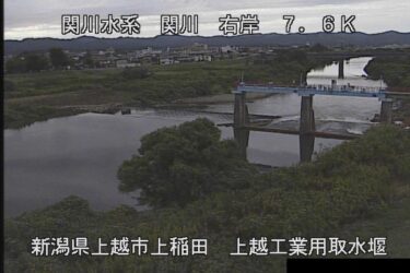 関川 上越工業用取水堰のライブカメラ|新潟県上越市