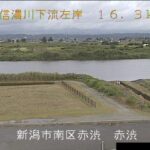 信濃川 赤渋のライブカメラ|新潟県新潟市のサムネイル